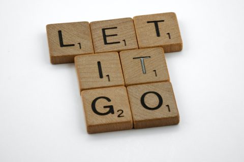 Scrabble blocks saying "Let it go" - How to Forgive