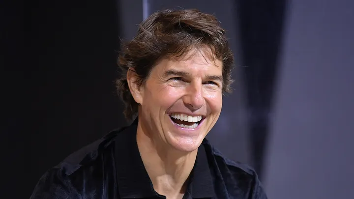 Tom Cruise laughing