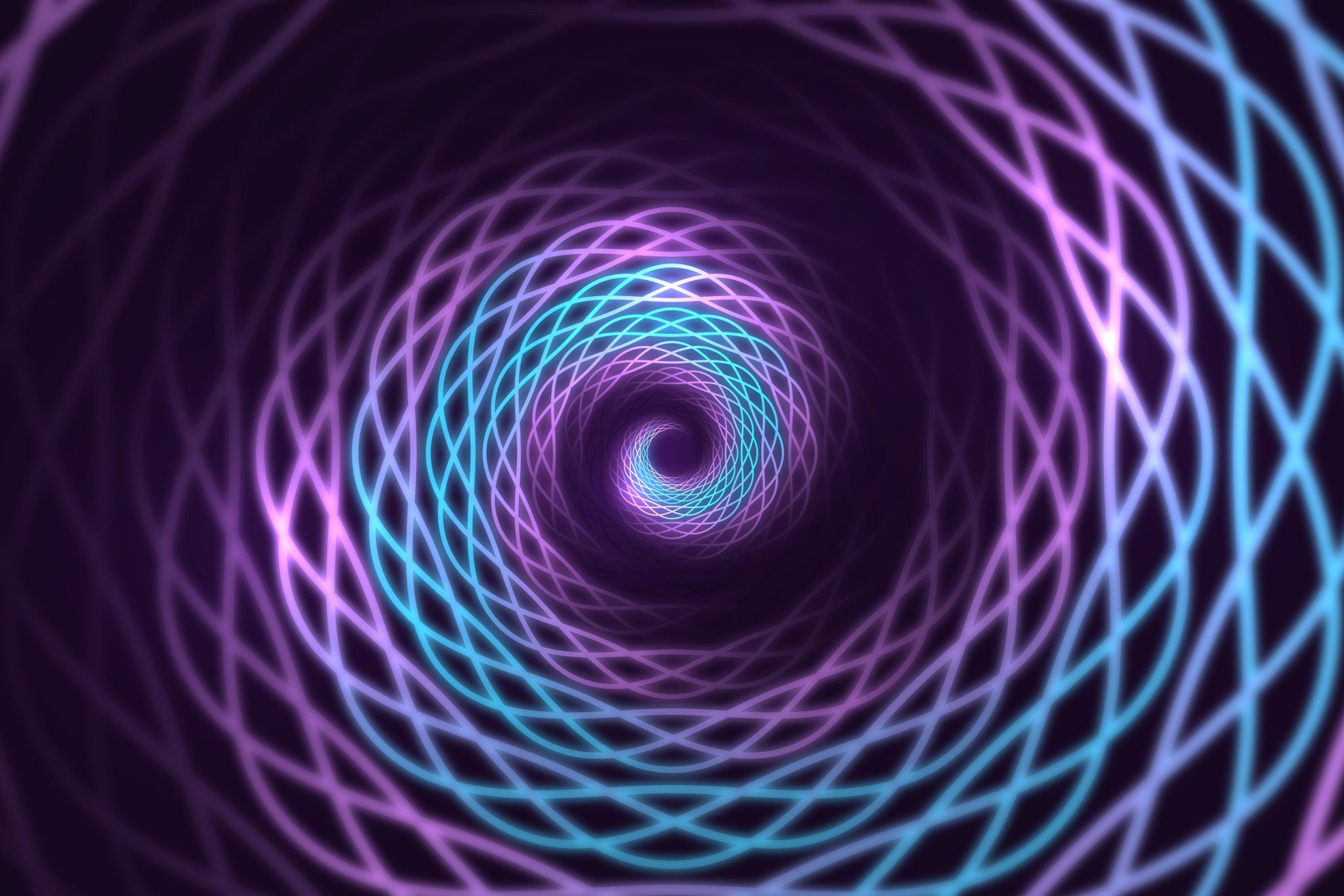 Colorful spiral optical illusion